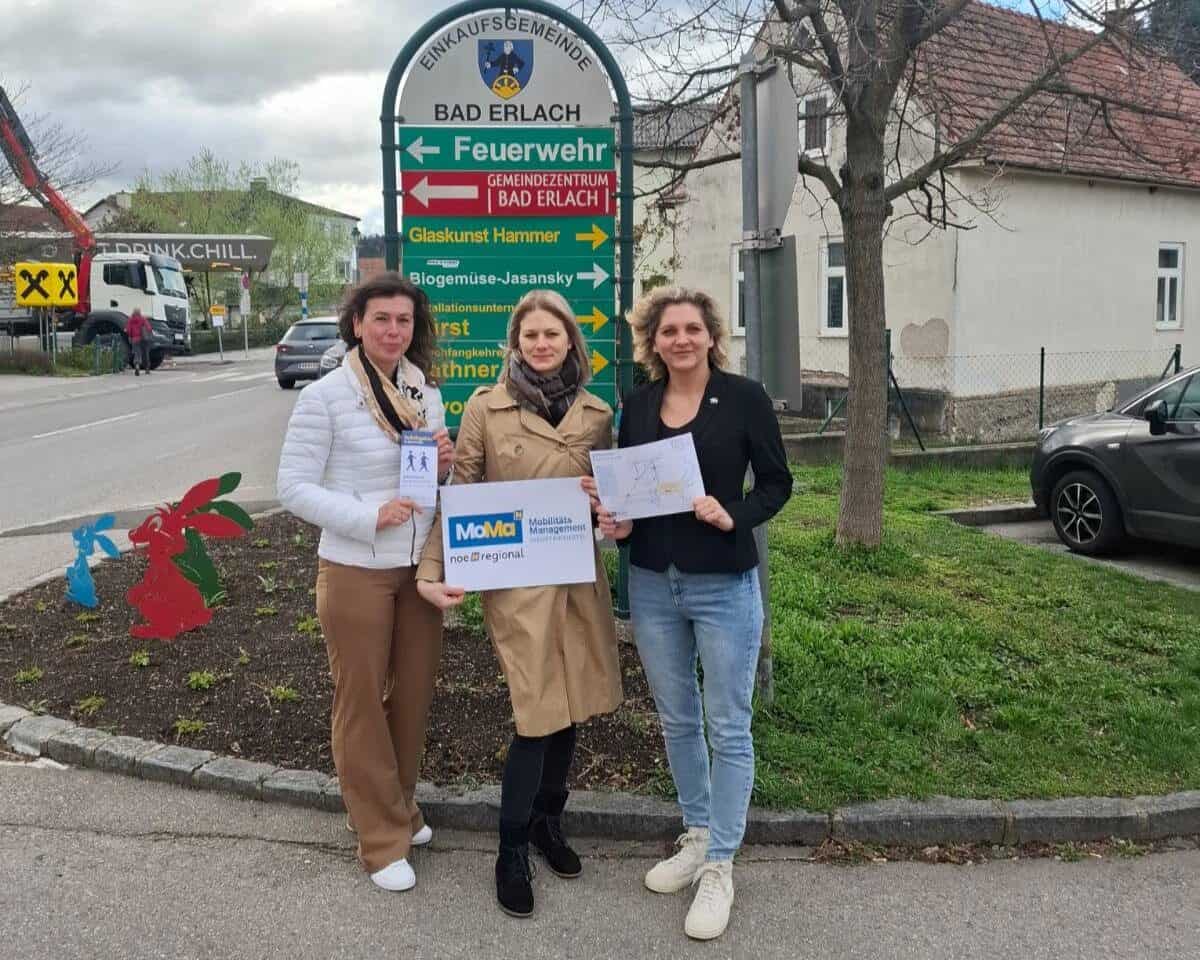 Präsentation der Gehzeit.Karte