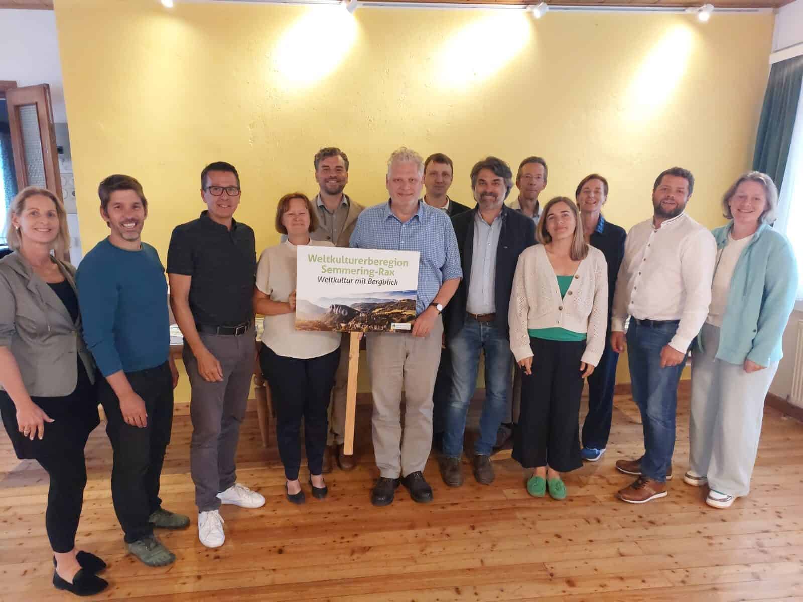 mehrere Personen bei Weltkulturerbe-Region