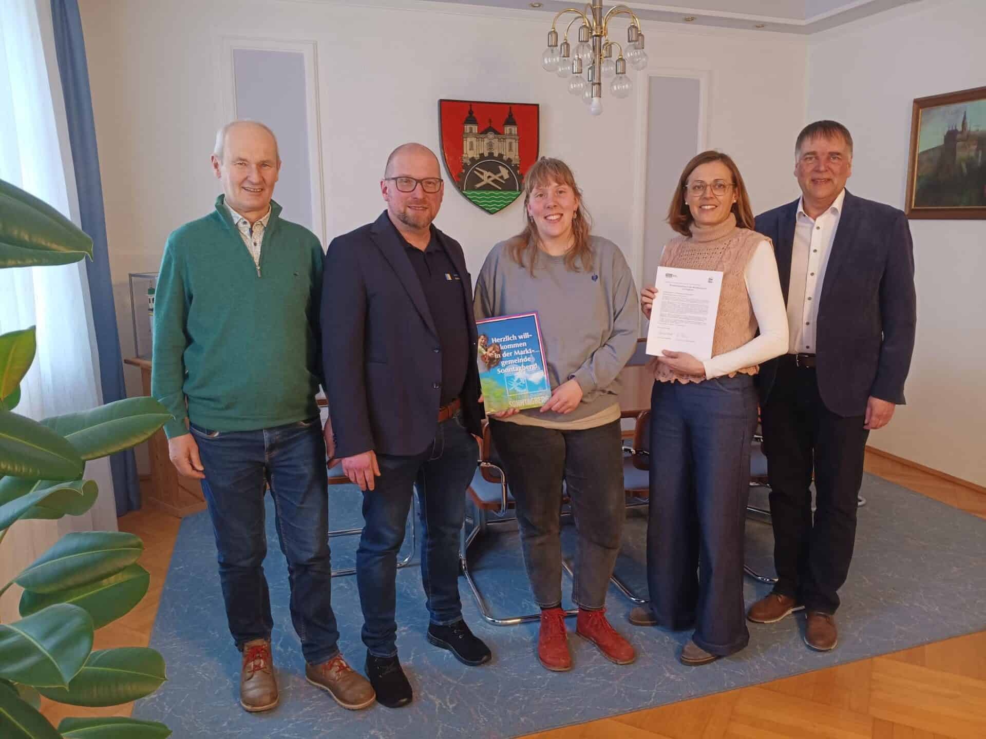 Gruppenfoto Sonntagberg mit Bürgermeister