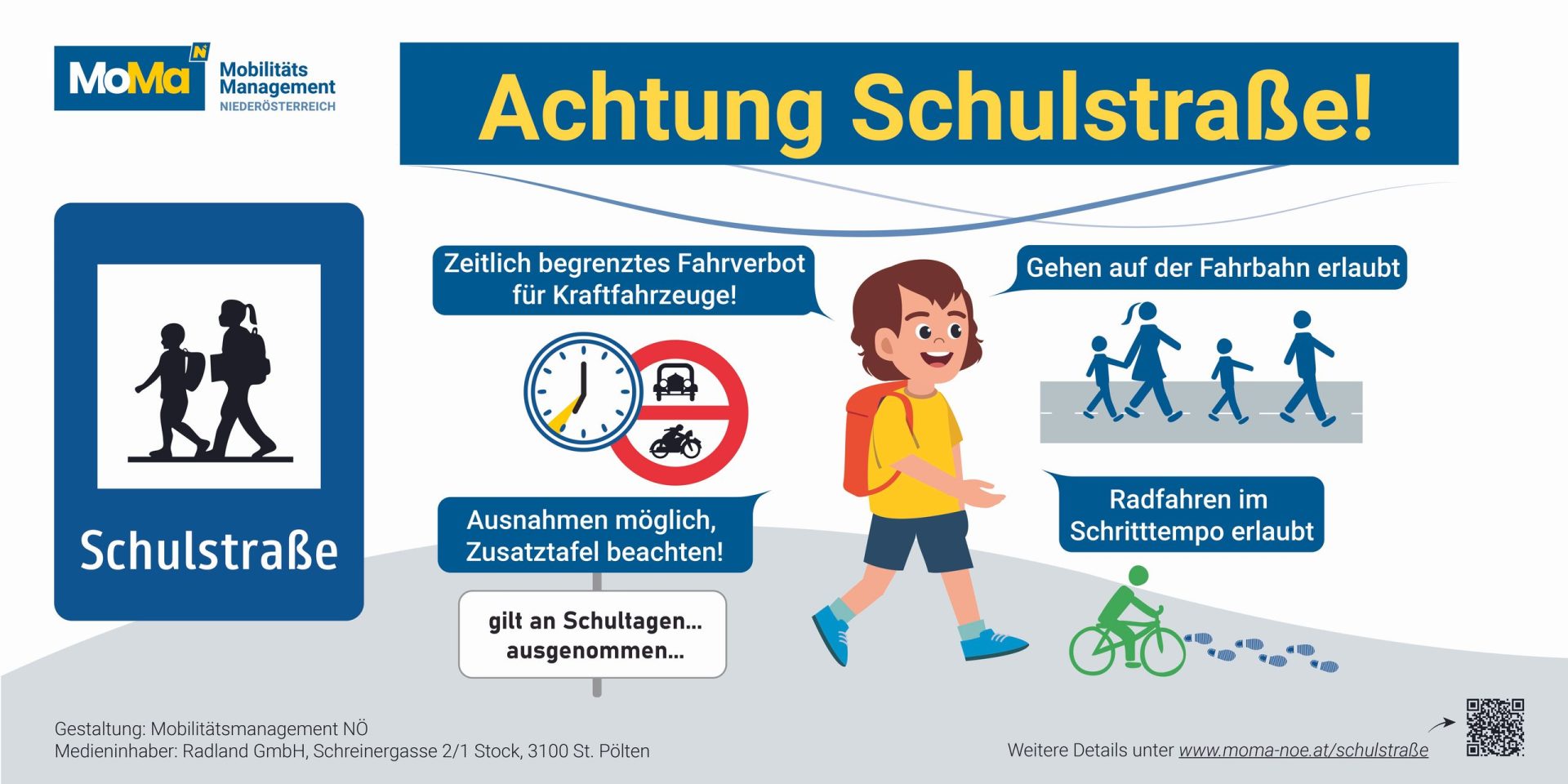 Zeigt den Inhalt vom Banner zur Schulstraße