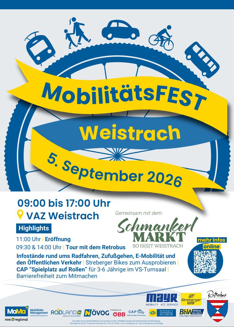 Plakat des Mobilitätsfestes Weistrach